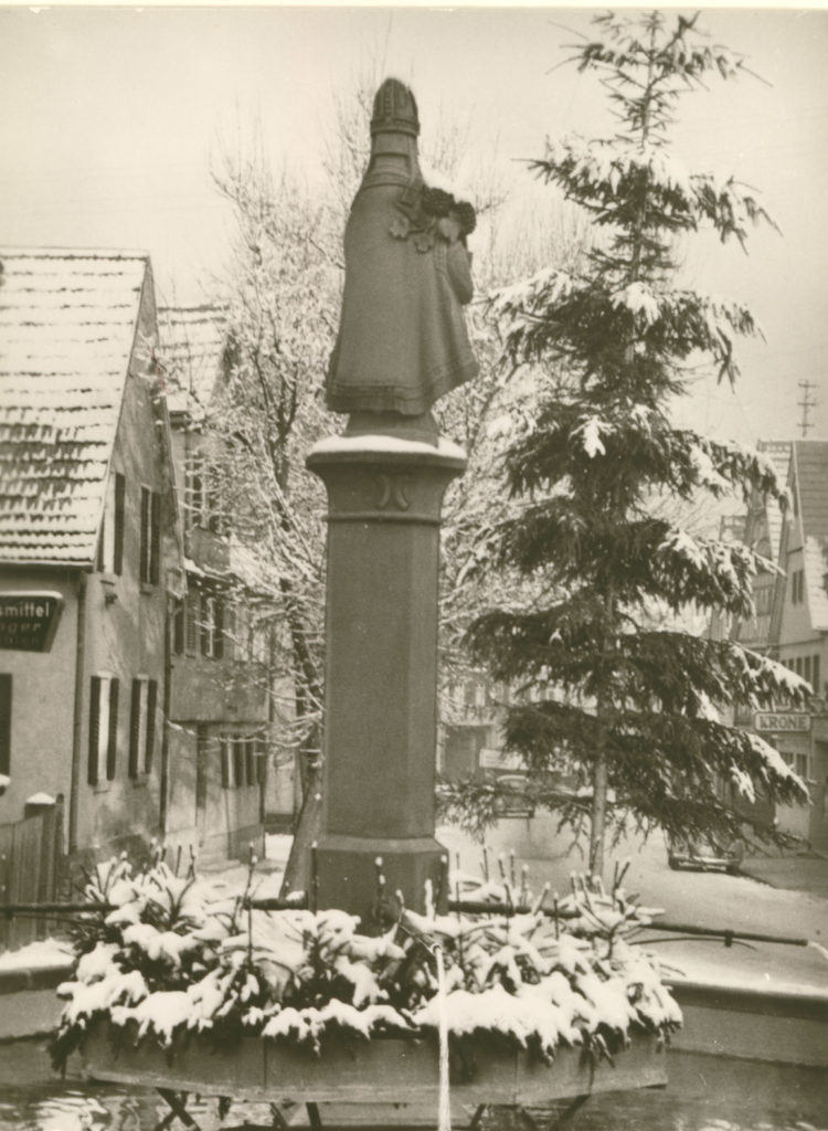 Urbanbrunnen im Winter 1962