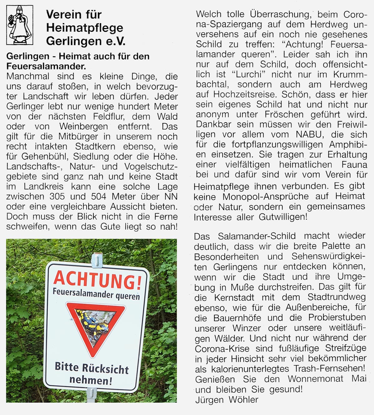 Gerlinger Anzeiger vom 30.04.2020