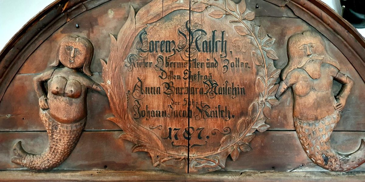 Türschild von Küfermeister Maisch 1787