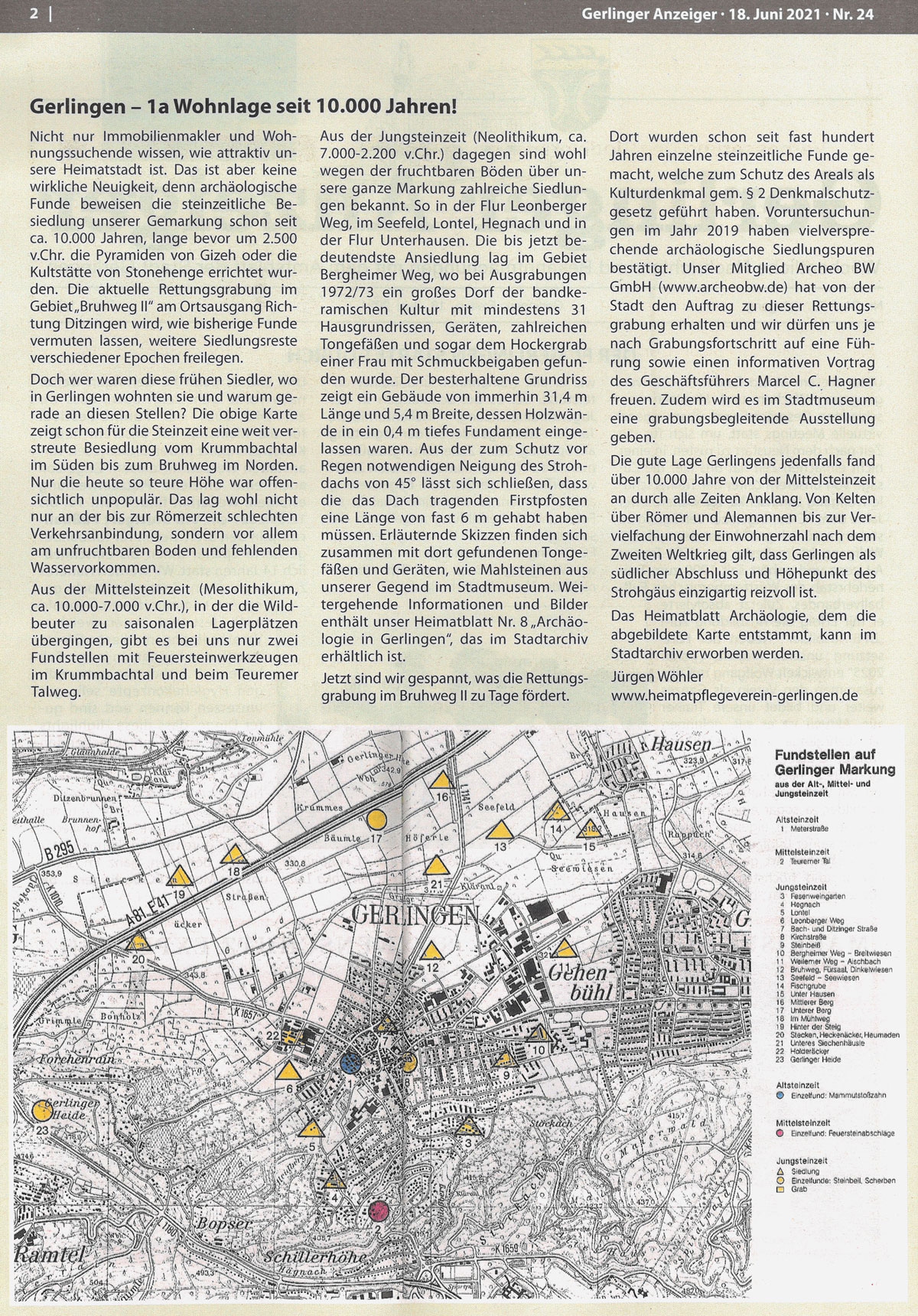 Gerlinger Anzeiger vom 18.06.2021